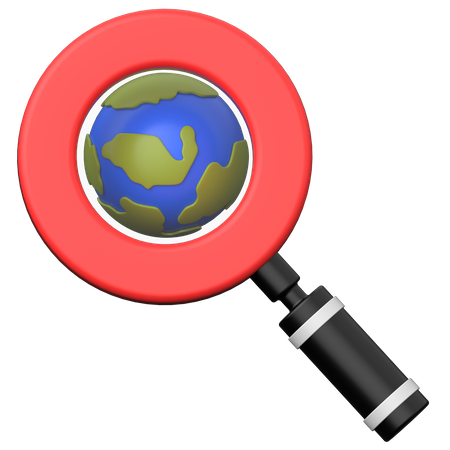 Búsqueda de planetas  3D Icon