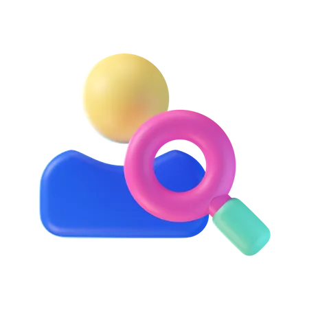 Búsqueda de usuarios  3D Icon