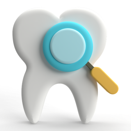 Búsqueda de dientes  3D Icon