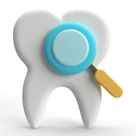 Búsqueda de dientes  3D Icon