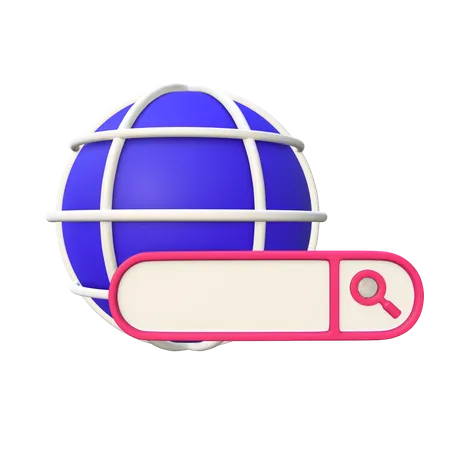 Búsqueda del navegador  3D Icon