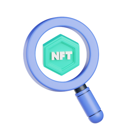 Búsqueda nft  3D Icon
