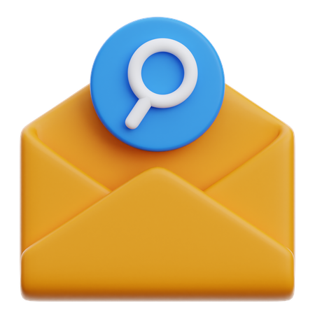 Búsqueda de correo electrónico  3D Icon