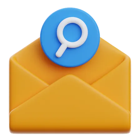 Búsqueda de correo electrónico  3D Icon