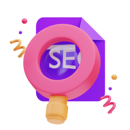 Buscar archivo seo  3D Icon