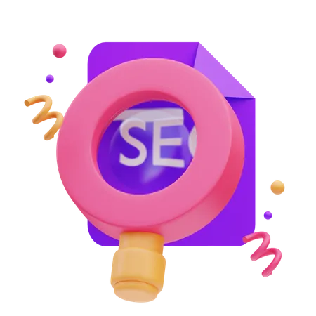 Buscar archivo seo  3D Icon