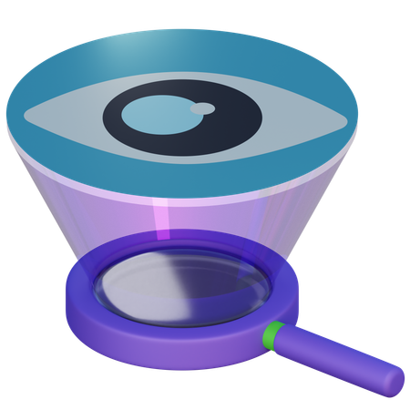 Búsqueda visual  3D Icon