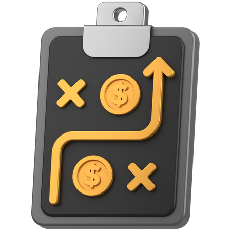 Bussines plan  3D Icon