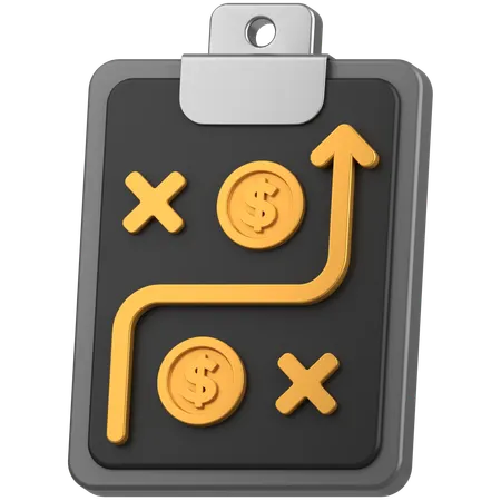 Bussines plan  3D Icon