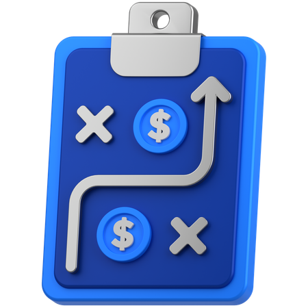 Bussines plan  3D Icon