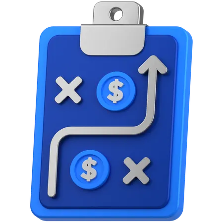 Bussines plan  3D Icon