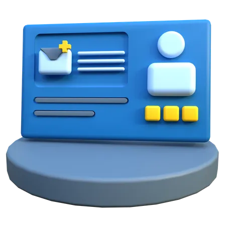 3 D Credit Card Icon For Business 3D Icon