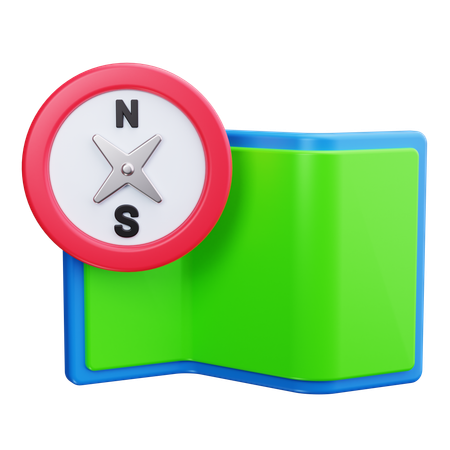 Bússola  3D Icon