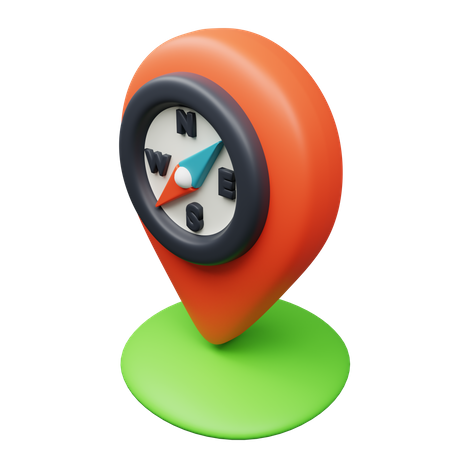 Bússola  3D Icon