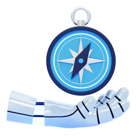 Bússola Moral IA  3D Icon