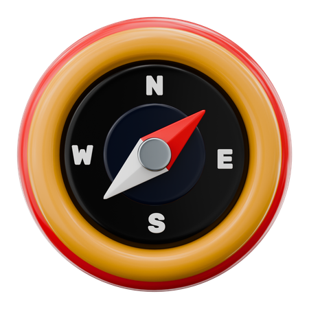 Navegação por bússola  3D Icon