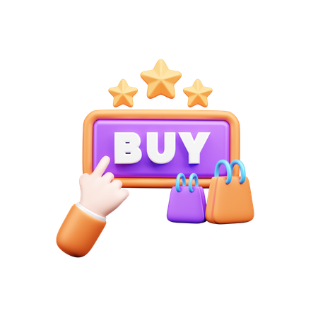 But Button  3D Icon