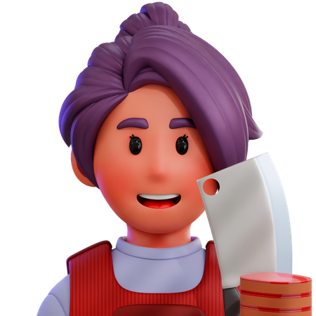 Butcher  3D Icon