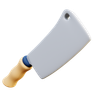 chef knife 3d illustration
