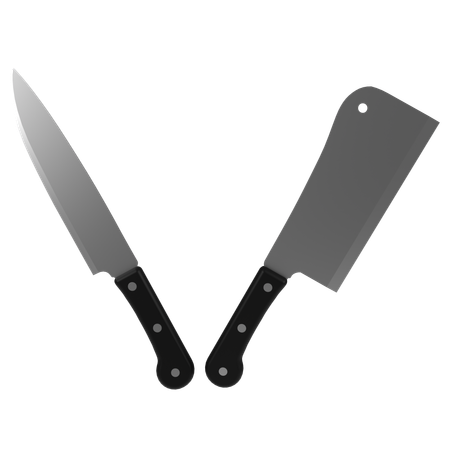 Butcher Knives  3D Icon