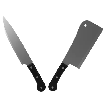 Butcher Knives  3D Icon