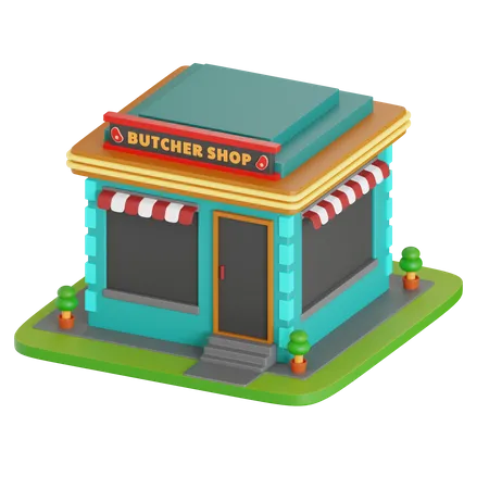 Butcher Shop  3D Icon