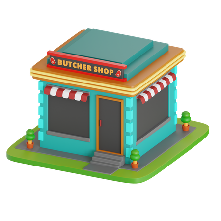 Butcher Shop  3D Icon