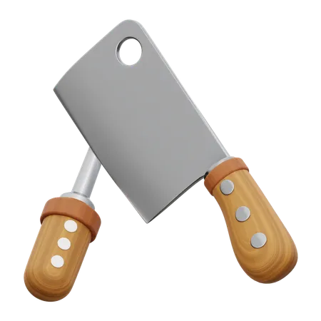Butcher Tools  3D Icon