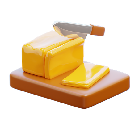 Butter  3D Icon