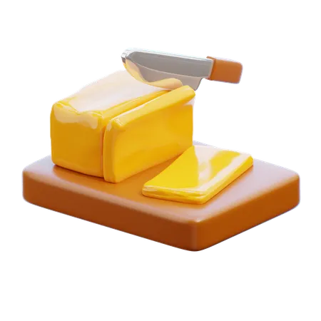 Butter  3D Icon