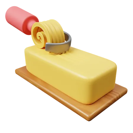 Butter  3D Icon