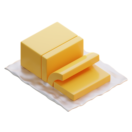 Butter  3D Icon