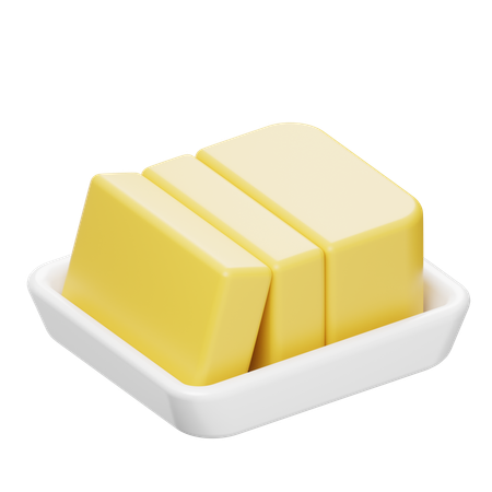 Butter  3D Icon