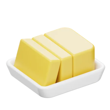 Butter  3D Icon