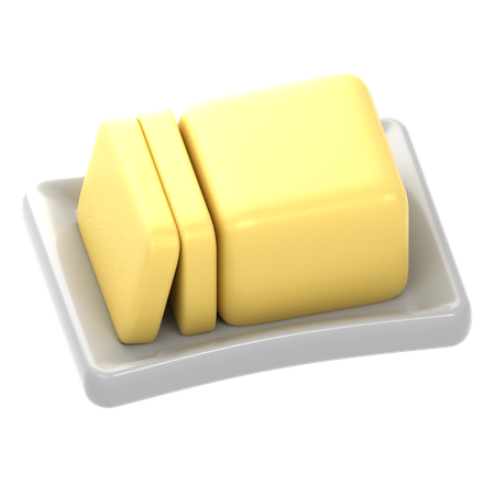 Butter  3D Icon