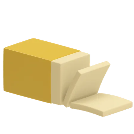 Butter  3D Illustration