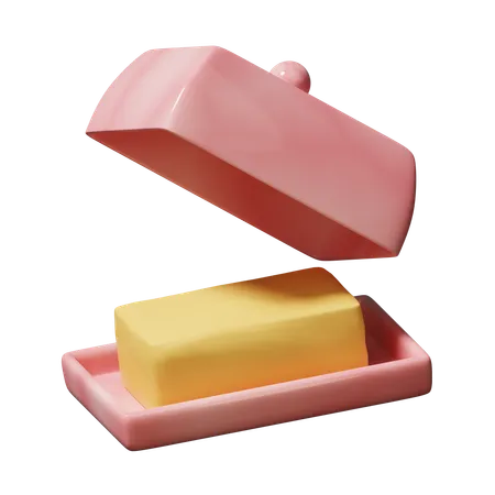 Butter Dish  3D Icon