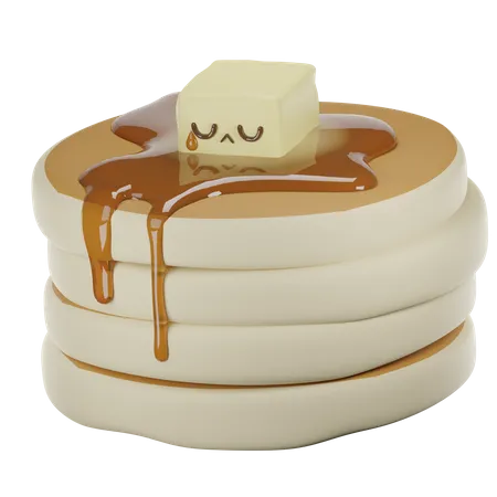 Butter Pancake  3D Icon