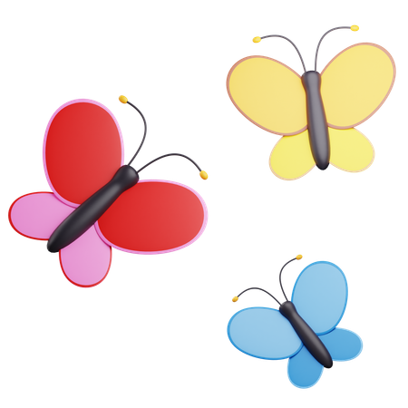 Butterflies  3D Icon