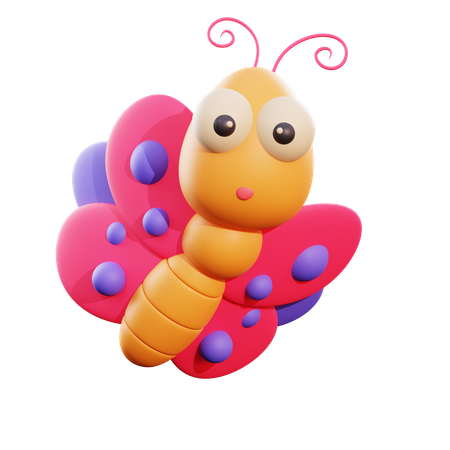 Butterfly  3D Icon