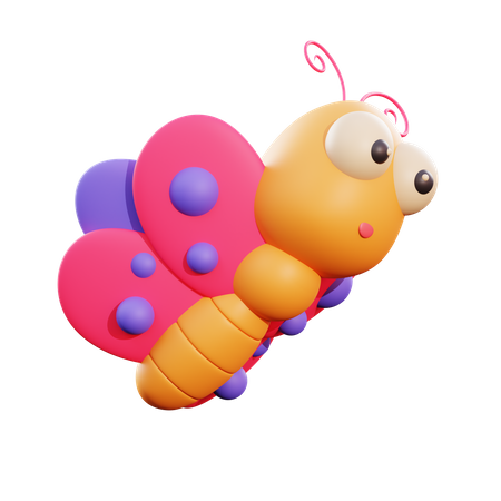 Butterfly  3D Illustration