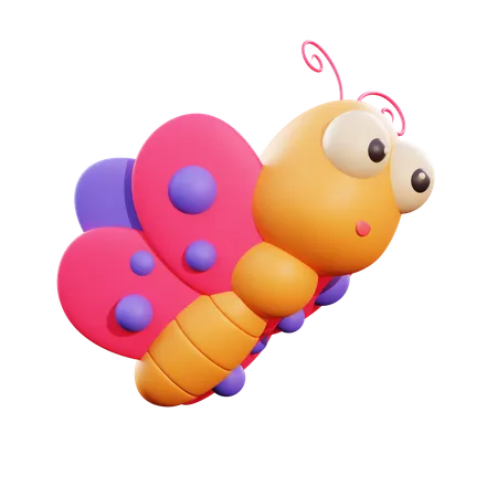 Butterfly  3D Illustration