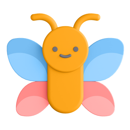 Butterfly  3D Illustration