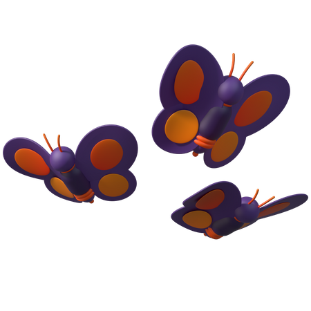 Butterfly  3D Illustration