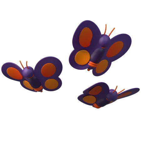 Butterfly  3D Illustration