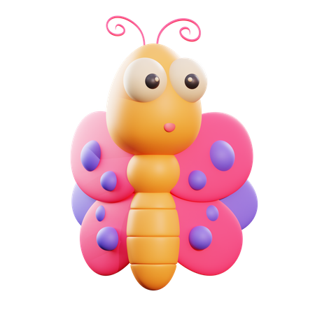 Butterfly 3D Illustration