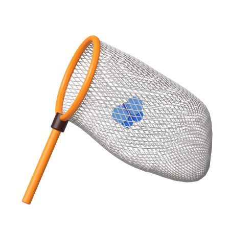 Butterfly Net  3D Icon