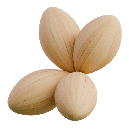 Butterfly Shape Wooden Abstract Shape  3D Icon