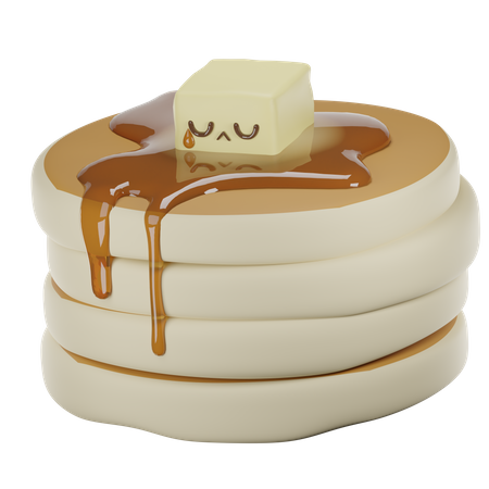 Butterpfannkuchen  3D Icon