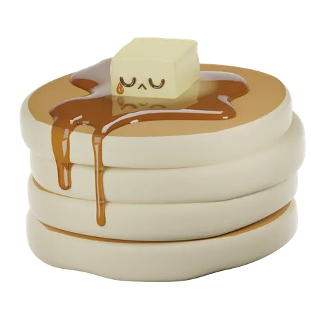 Butterpfannkuchen  3D Icon